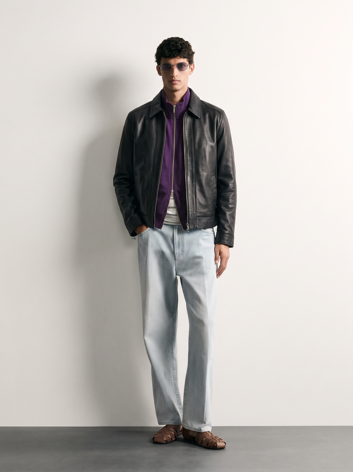 Veste Cuir Premium Classic — 100% Cuir Véritable