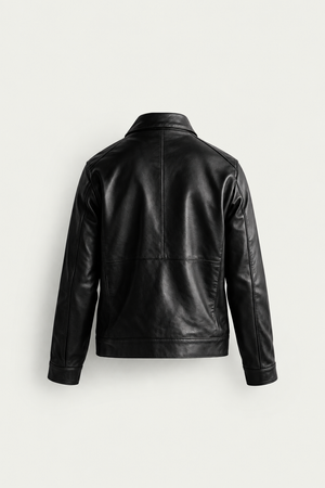 Veste Cuir Premium Classic — 100% Cuir Véritable