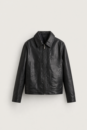 Veste Cuir Premium Classic — 100% Cuir Véritable