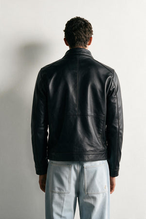 Veste Cuir Premium Classic — 100% Cuir Véritable